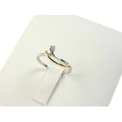 Diamond Solitary Easy White and Rose Gold