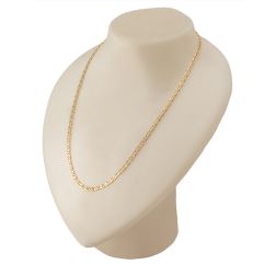 Necklace 50cm x3,60mm faceted tiger chain