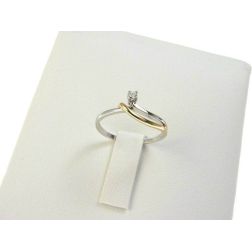 Diamond Solitary Easy White and Rose Gold