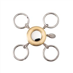 Girotto 4 Brisè Yellow and White Gold Keychain