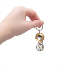 Girotto 4 Brisè Yellow and White Gold Keychain