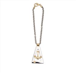Triangular SeaMan Keychain with Anchor