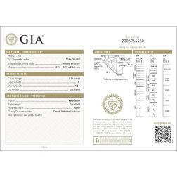 Certified Diamond GIA 0.24 F VVS1