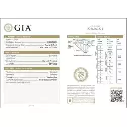 Diamante Certificato GIA 0.23 E  IF