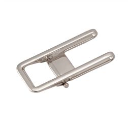Squared White Gold Spring Money Clip