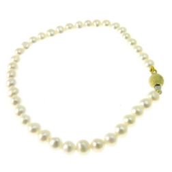 Bracciale perle Sfera Diamantata Gialla