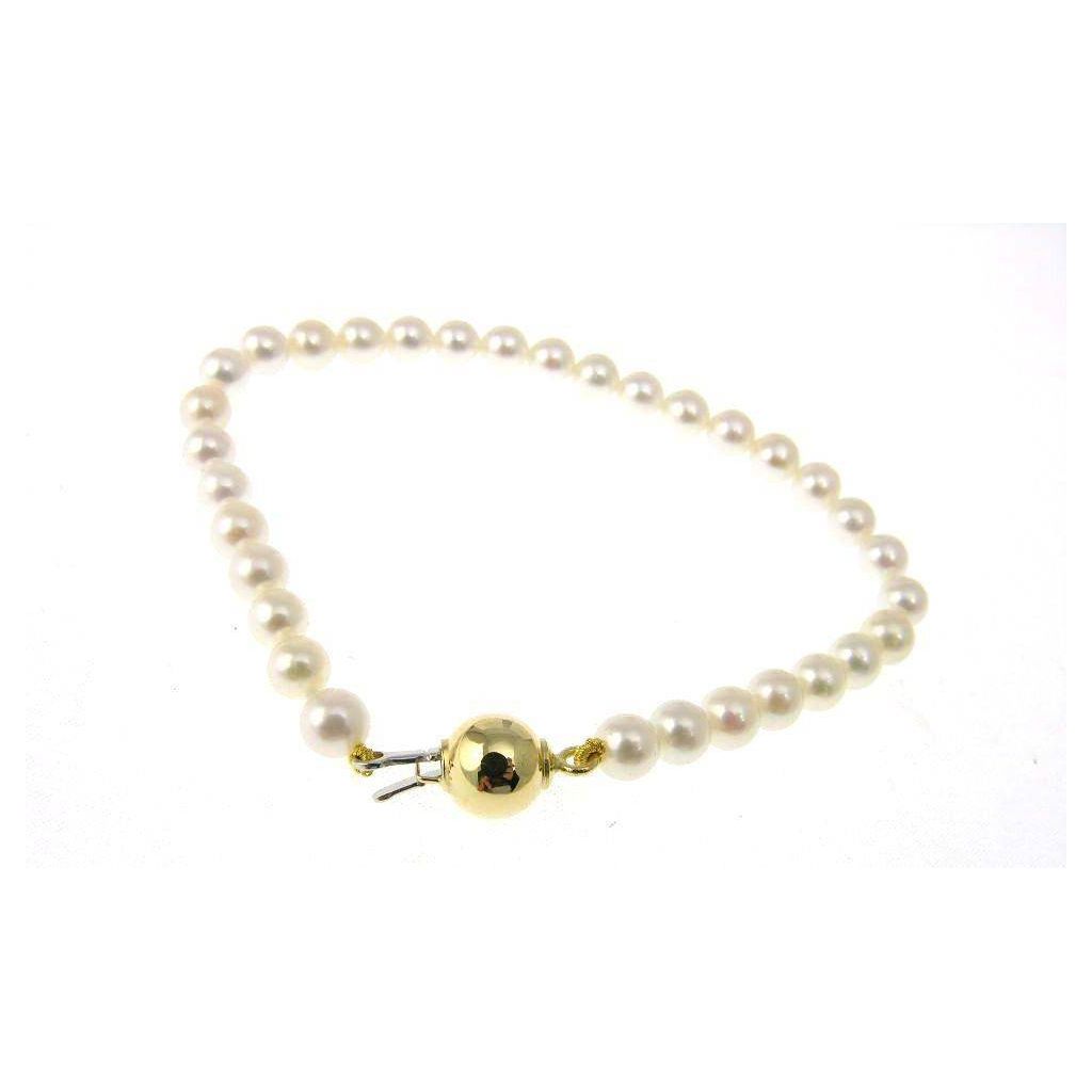 Bracciale perle Sfera Gialla