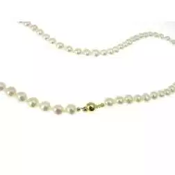 Collana Perle Sfera Oro Giallo