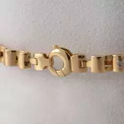 Semi-rigid bracelet with Wavy Wellow and Rose Gold segments