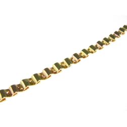 Bracciale Semirigido a Cingoli Ondulati Oro Giallo e Rosa