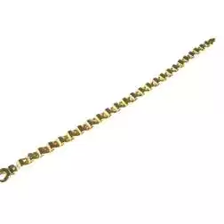 Semi-rigid bracelet with Wavy Wellow and Rose Gold segments