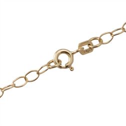 Girocollo più Fili in Oro Giallo con Ciondoli in Bianco