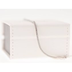 Small White Squared Tennis Bracelet 1.7mm