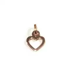 Ciondolo Cuore Piccolo Oro Rosa Forato