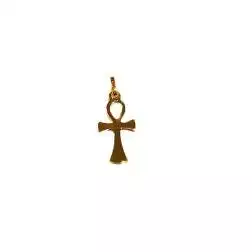 Croce Egizia del Nilo "Ankh" Sottile in Oro Giallo