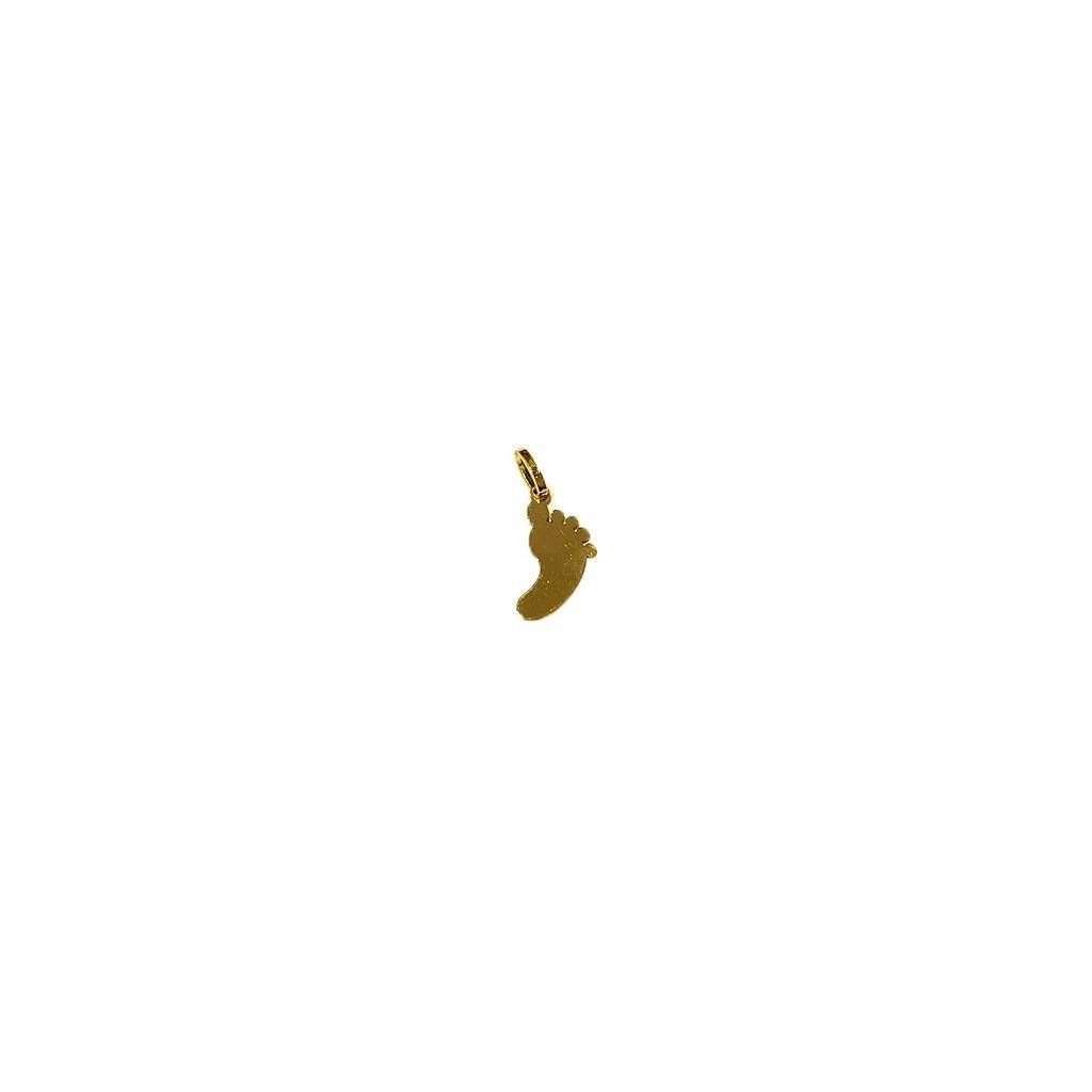 Ciondolo Piede in Oro Giallo
