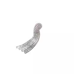 Spilla Drop Design con pavè di Diamanti