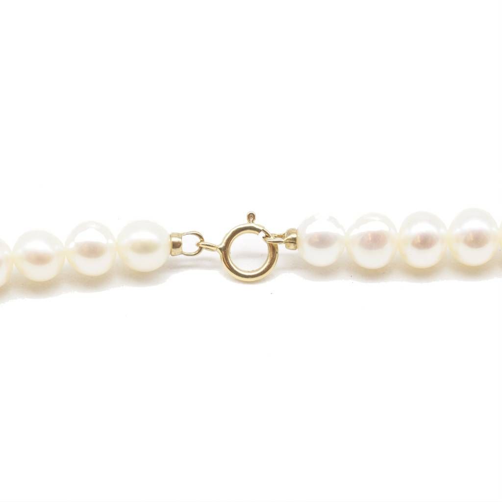 Yellow Gold Easy Pearls Necklace