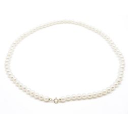 Yellow Gold Easy Pearls Necklace