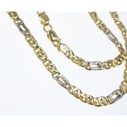 Collana 3+1 pernice & tigre bicolore x 5,20mm