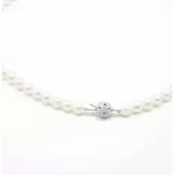 Collana Perle Luna Oro Bianco