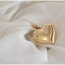 Ciondolo Cuore Bombato