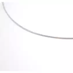 Anklet rat tail white gold 0.95mm