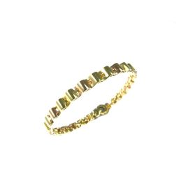 Bracciale Semirigido a Cingoli Ondulati Oro Giallo e Rosa