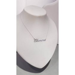 Name Necklace white  gold big version