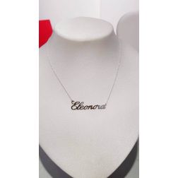 Name Necklace white  gold big version