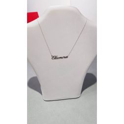 Name Necklace white  gold big version