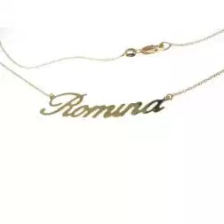Collana Nome Oro Giallo GRANDE