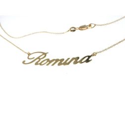 Name Necklace White Gold Big version