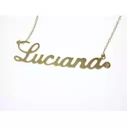 Collana Nome Oro Giallo GRANDE