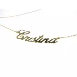 Collana Nome Oro Giallo GRANDE