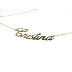 Name Necklace White Gold Big version