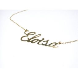 Name Necklace White Gold Big version