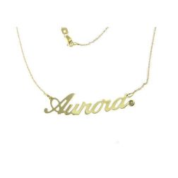Name Necklace White Gold Big version
