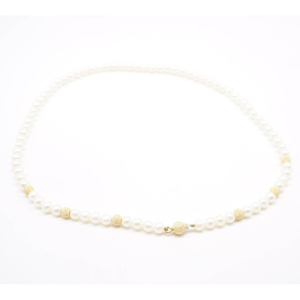 Collana Perle Centrale 6 oro giallo