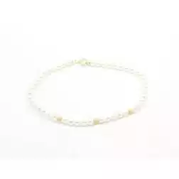 Delicious pearls bracelet yellow gold