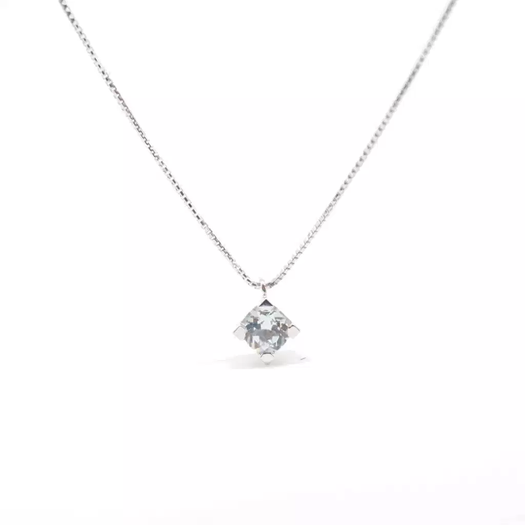 Girocollo punto luce Sparkle Acquamarina 4.5mm