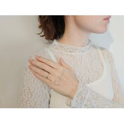 Fedina Gardenia Oro Bianco UNOAERRE foto indossata