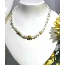 Girocollo Perle Scalare Oro Giallo
