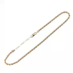 Cavigliera corda oro giallo 2.7mm