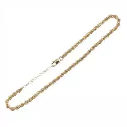 Cavigliera corda oro giallo 3.3mm