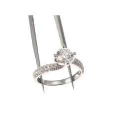 Anello Solitario Contornato Diamante GIA da 0,92ct