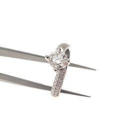 Anello Solitario Contornato Diamante GIA da 0,92ct