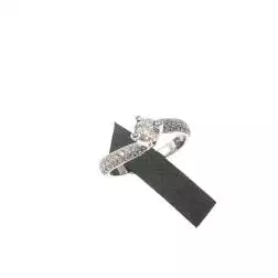 Anello Solitario Contornato Diamante GIA da 0,37ct
