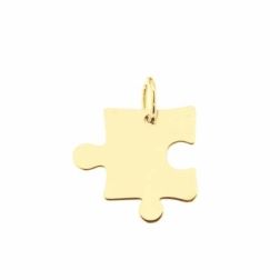 Big Puzzle Charm Yellow Gold