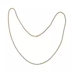 Collana Corda Oro Giallo con Veneta Oro Bianco 58cm x 2.2mm